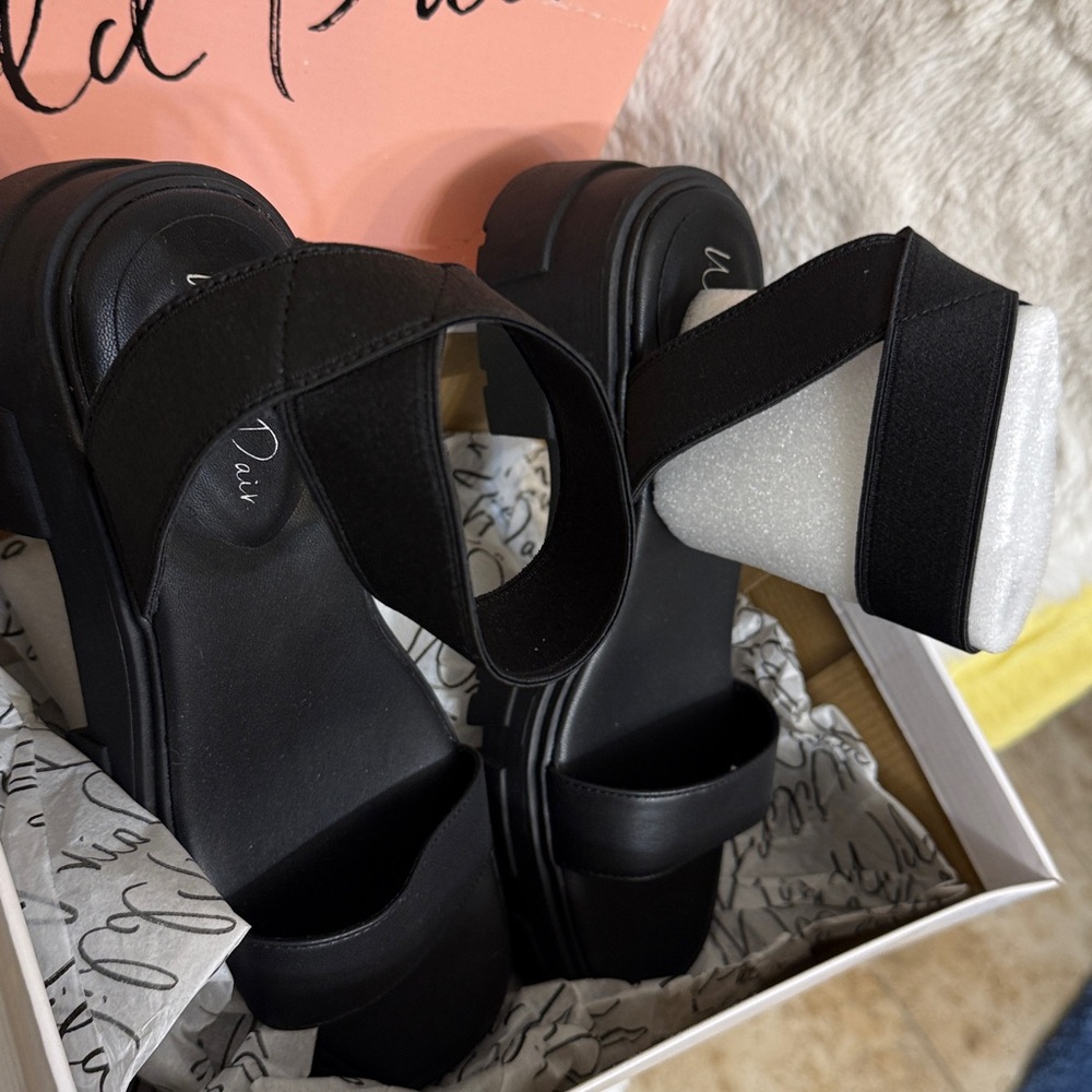 Black Platform Sandals - Picture 13 of 13